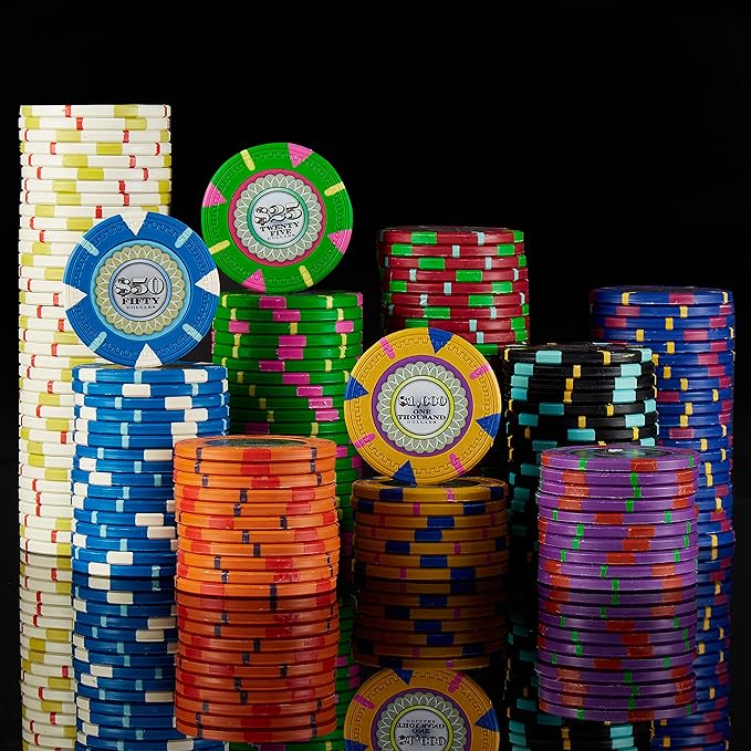 The Mint 500-Count Poker Chip Set by Claysmith Gaming